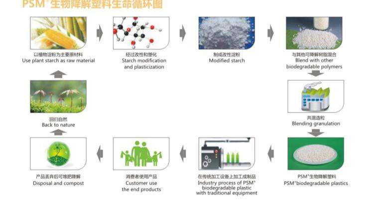 生物降解循環圖